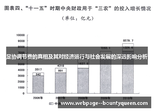 足协调节费的真相及其对经济运行与社会发展的深远影响分析